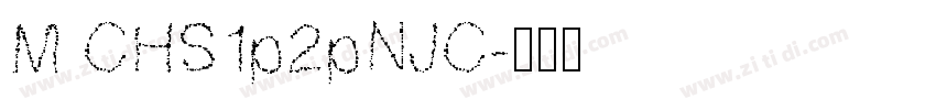 M CHS1p2pNJC字体转换